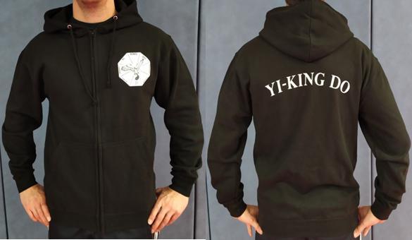 Black embroidered sweatshirt